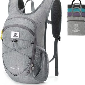 SKYSPER 15L/20L Foldable Hiking Backpack Lightweight Packable Travel Daypack with Chest Strap Small Folding Pack for Walking